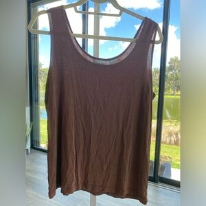 🎄$3 bundled Chico’s Travelers Cocoa Tank Top, 3/16/XL